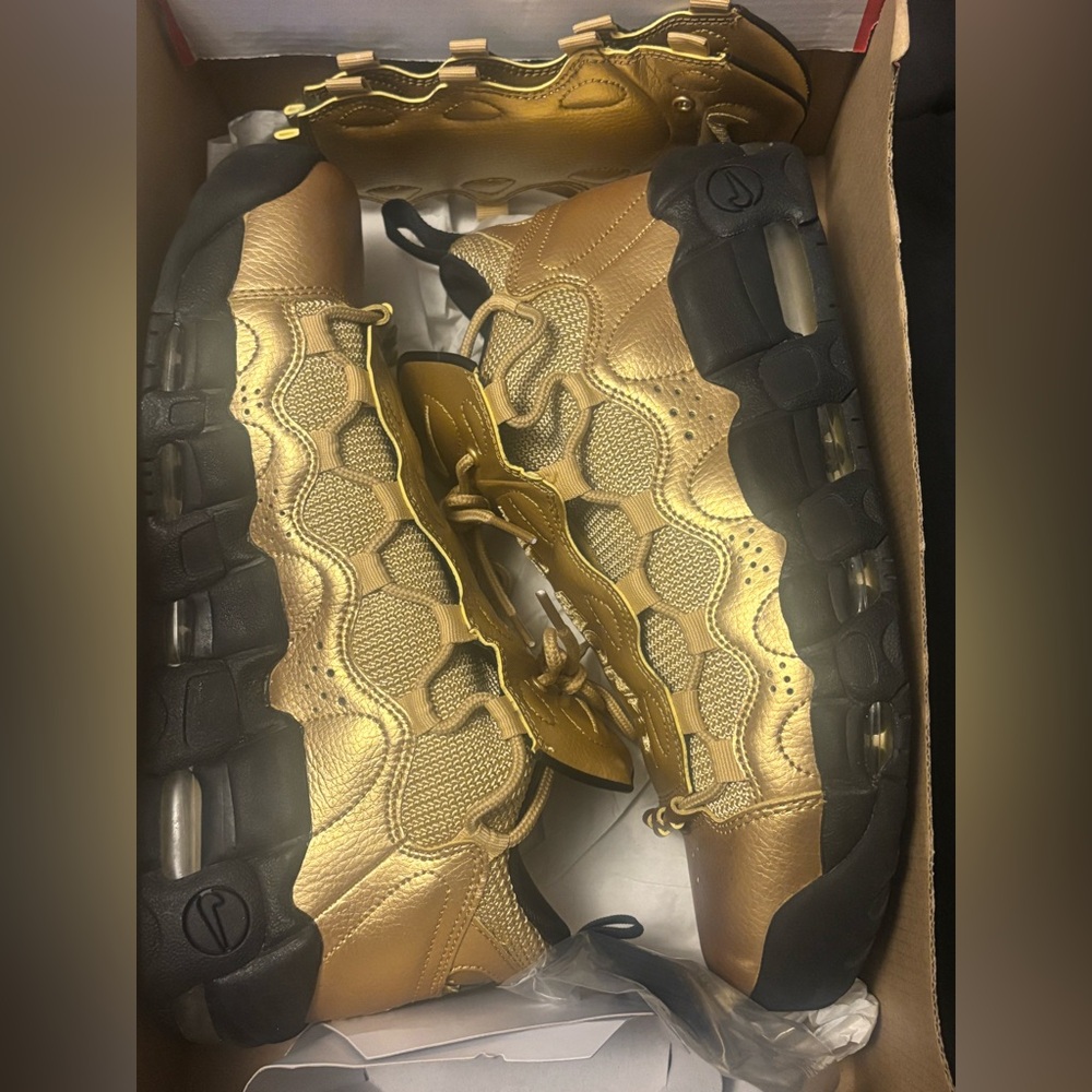 Nike Air Max Air Money $ Gold and Black Sneakers.